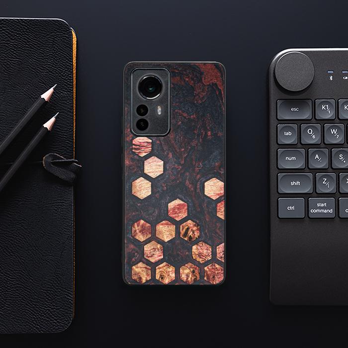 Xiaomi 12 Pro Handyhülle aus Harz und Holz - Synergy#F27
