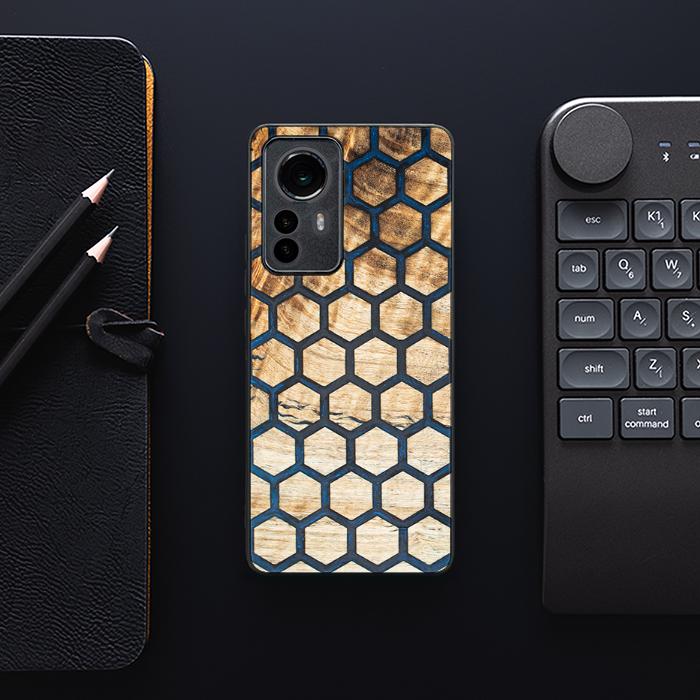Xiaomi 12 Pro Handyhülle aus Harz und Holz - Synergy#F36