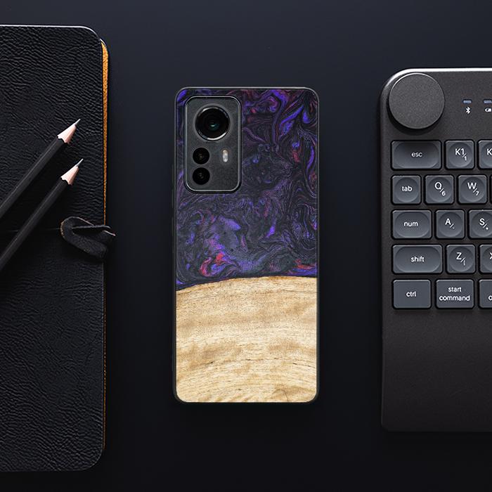 Xiaomi 12 Pro Handyhülle aus Harz und Holz - Synergy#F7