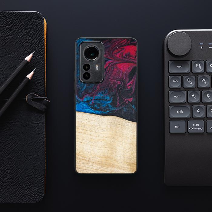 Xiaomi 12 Pro Handyhülle aus Harz und Holz - Synergy#F9