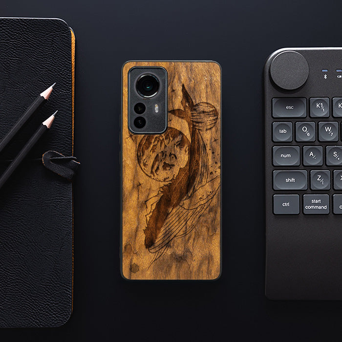 Xiaomi 12 Pro Wooden Phone Case - Cosmic Whale
