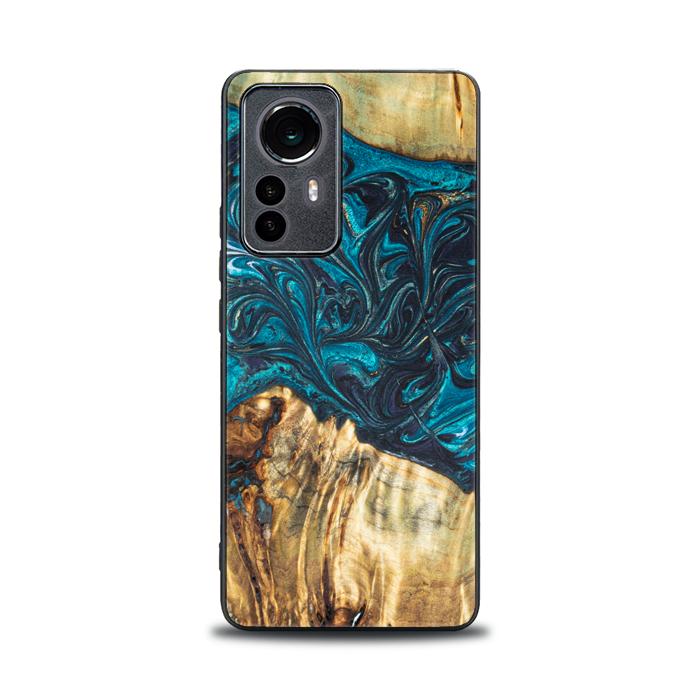 Etui na telefon Xiaomi 12 / 12X z żywicy i drewna - Synergy#E12