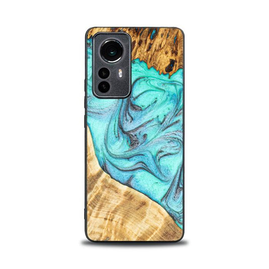 Etui na telefon Xiaomi 12 / 12X z żywicy i drewna - Synergy#E16