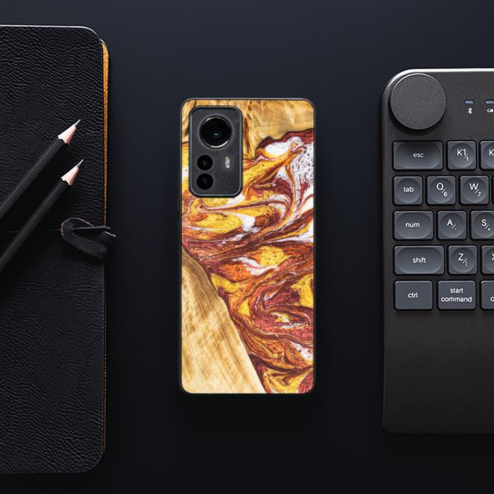 Xiaomi 12 / 12X Handyhülle aus Harz und Holz - Synergy#E4