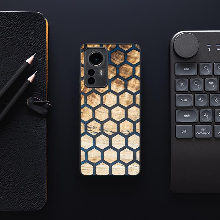 Xiaomi 12 / 12X Handyhülle aus Harz und Holz - Synergy#F36