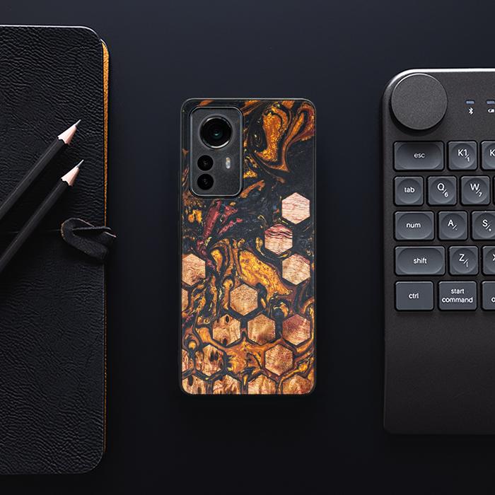 Xiaomi 12 / 12X Handyhülle aus Harz und Holz - Synergy#F38