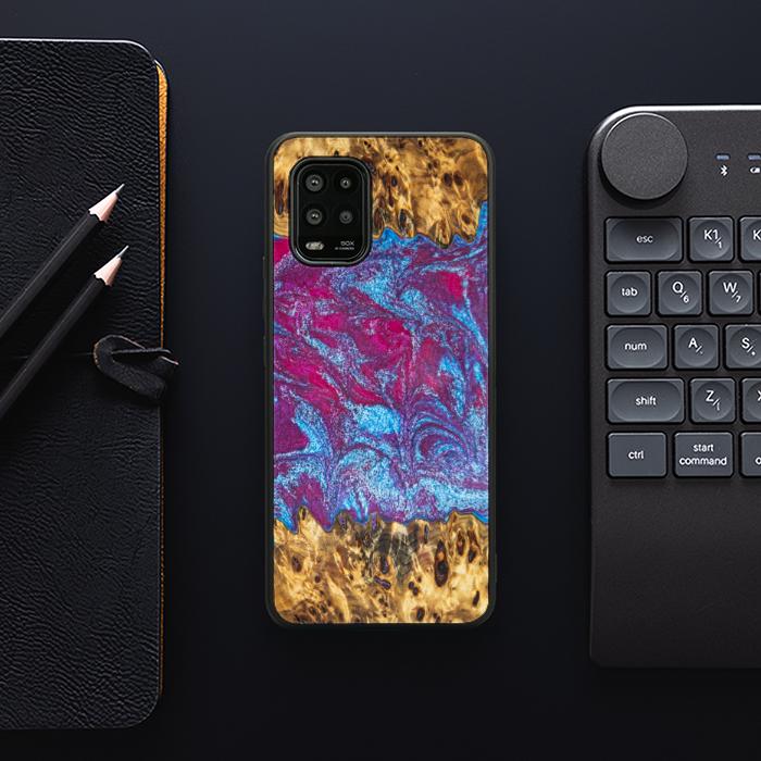 Xiaomi Mi 10 lite Etui na telefon z żywicy i drewna - Synergy#E15