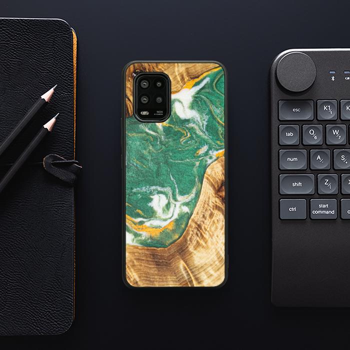 Xiaomi Mi 10 lite Etui na telefon z żywicy i drewna - Synergy#E20