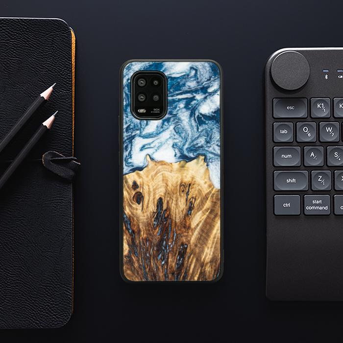 Xiaomi Mi 10 lite Handyhülle aus Harz und Holz - Synergy#E23
