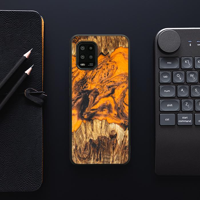 Xiaomi Mi 10 lite Etui na telefon z żywicy i drewna - Synergy#E24