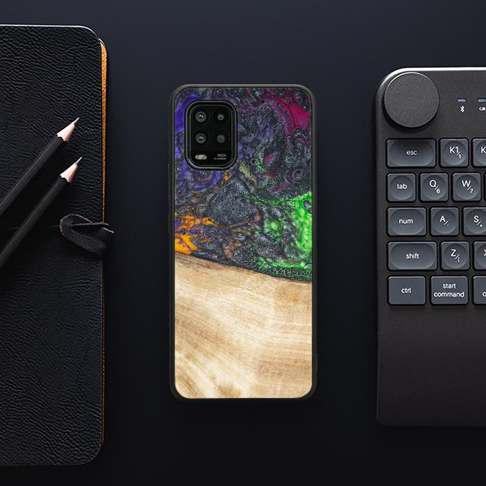Xiaomi Mi 10 lite Handyhülle aus Harz und Holz - Synergy#F10