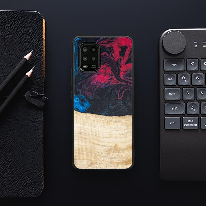 Xiaomi Mi 10 lite Handyhülle aus Harz und Holz - Synergy#F14