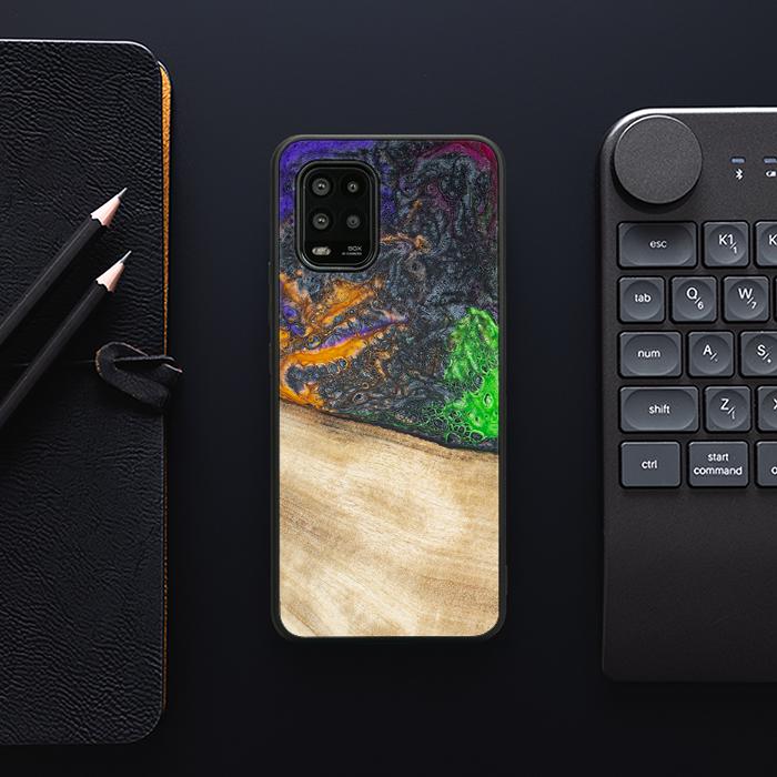 Xiaomi Mi 10 lite Handyhülle aus Harz und Holz - Synergy#F15