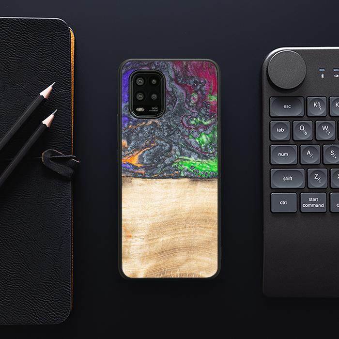 Xiaomi Mi 10 lite Handyhülle aus Harz und Holz - Synergy#F2
