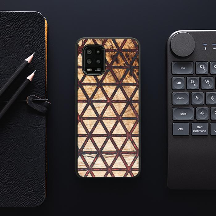 Xiaomi Mi 10 lite Handyhülle aus Harz und Holz - Synergy#F22