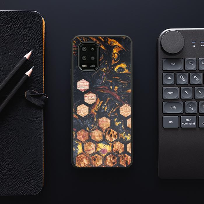 Xiaomi Mi 10 lite Handyhülle aus Harz und Holz - Synergy#F26