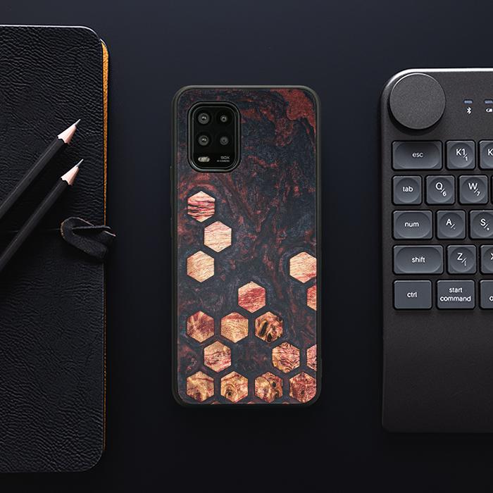 Xiaomi Mi 10 lite Handyhülle aus Harz und Holz - Synergy#F27
