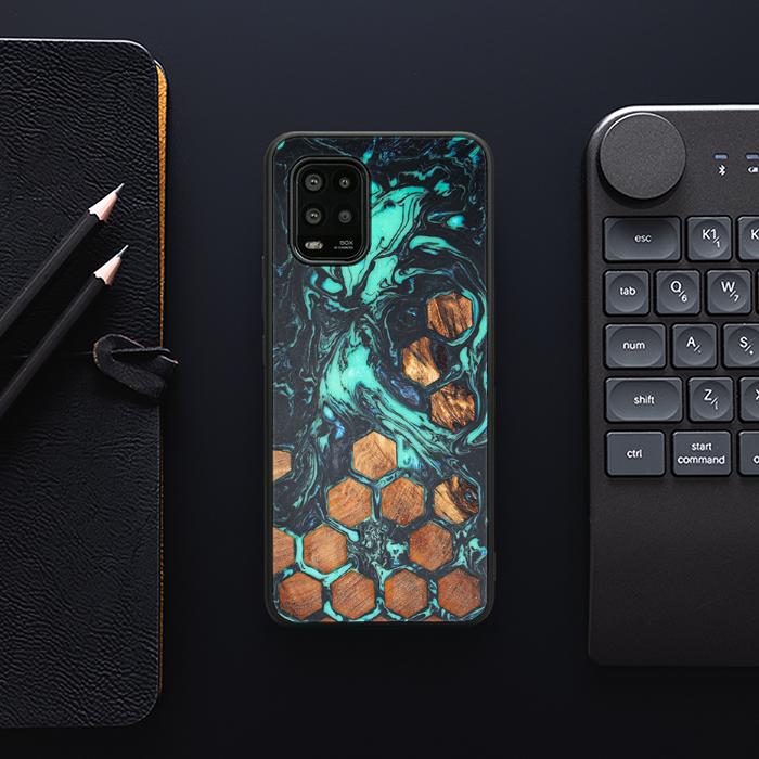 Xiaomi Mi 10 lite Handyhülle aus Harz und Holz - Synergy#F28