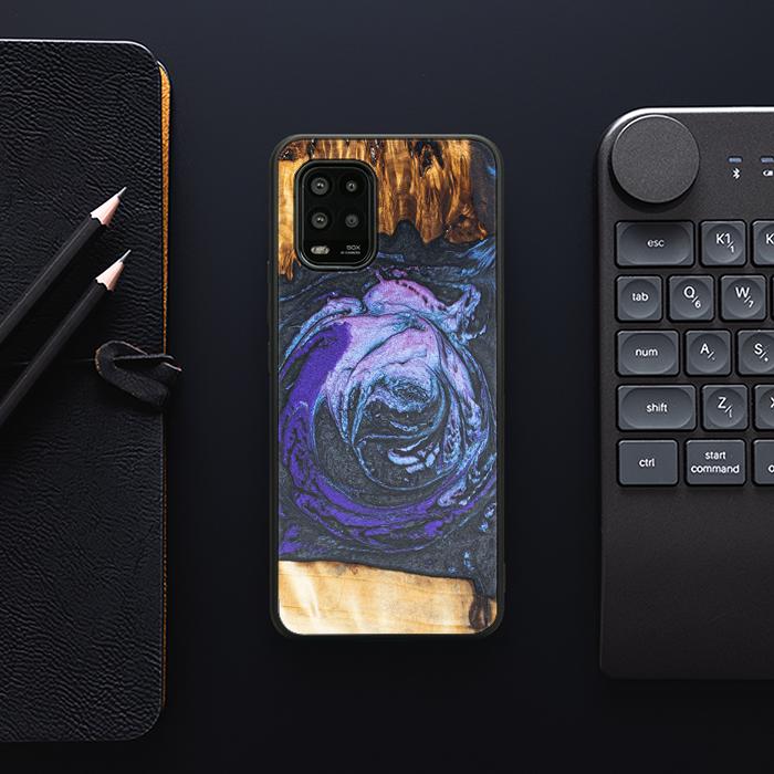 Xiaomi Mi 10 lite Handyhülle aus Harz und Holz - Synergy#F34