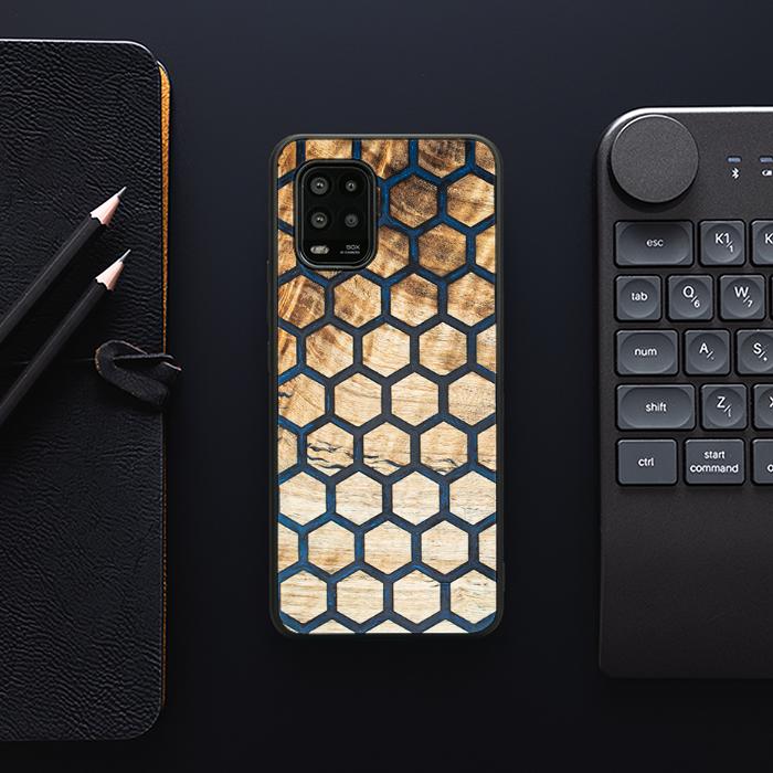 Xiaomi Mi 10 lite Handyhülle aus Harz und Holz - Synergy#F36