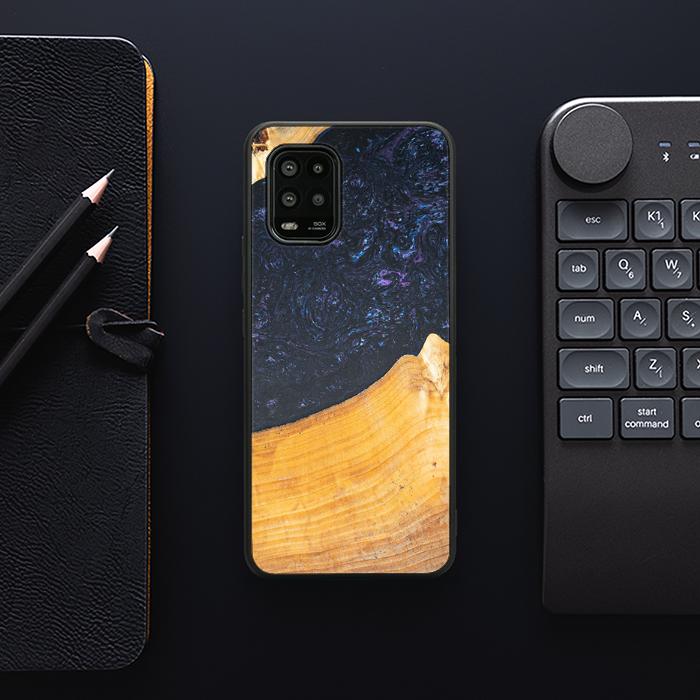 Xiaomi Mi 10 lite Handyhülle aus Harz und Holz - Synergy#F37