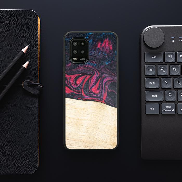 Xiaomi Mi 10 lite Handyhülle aus Harz und Holz - Synergy#F5
