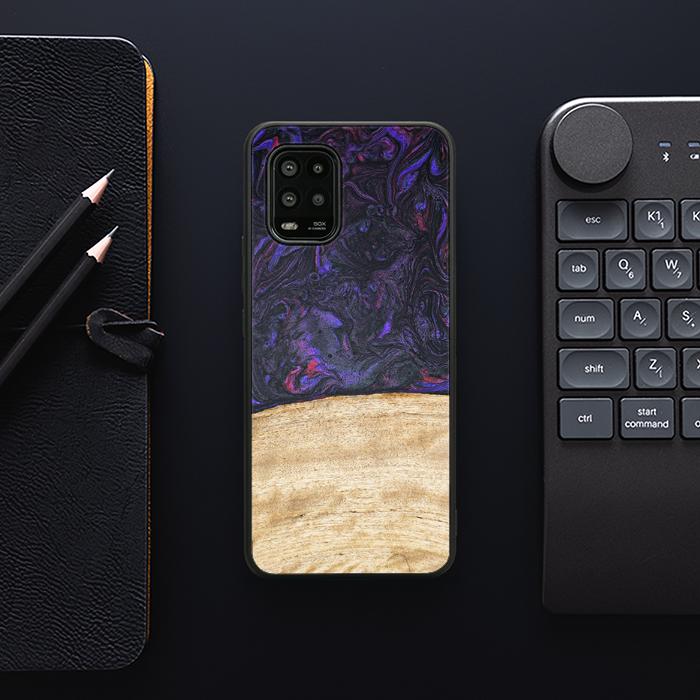 Xiaomi Mi 10 lite Handyhülle aus Harz und Holz - Synergy#F7