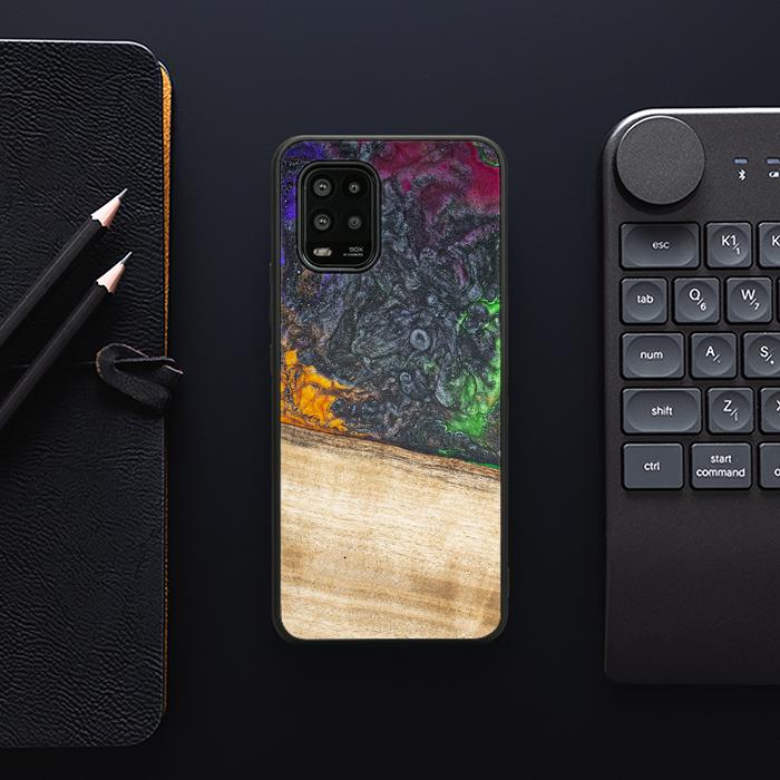 Xiaomi Mi 10 lite Handyhülle aus Harz und Holz - Synergy#F8