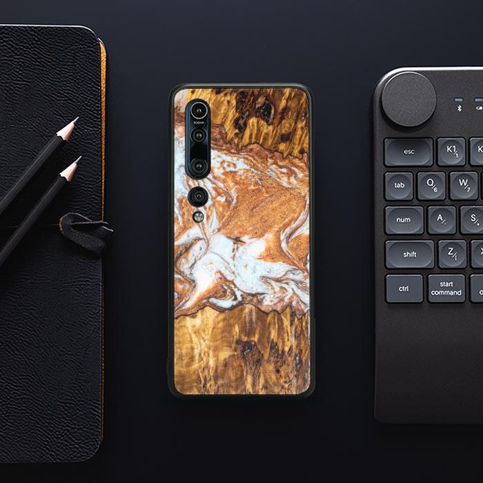Xiaomi Mi 10 Etui na telefon z żywicy i drewna - Synergy#E18