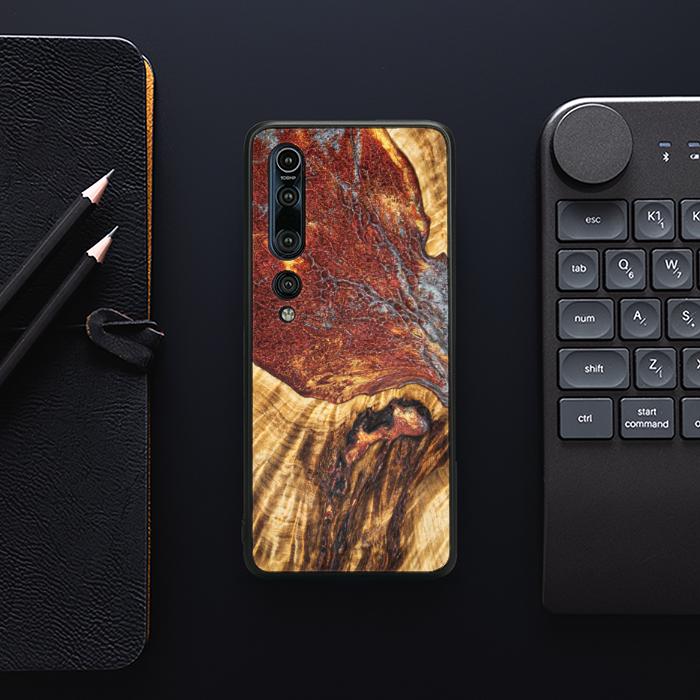 Xiaomi Mi 10 Etui na telefon z żywicy i drewna - Synergy#E9