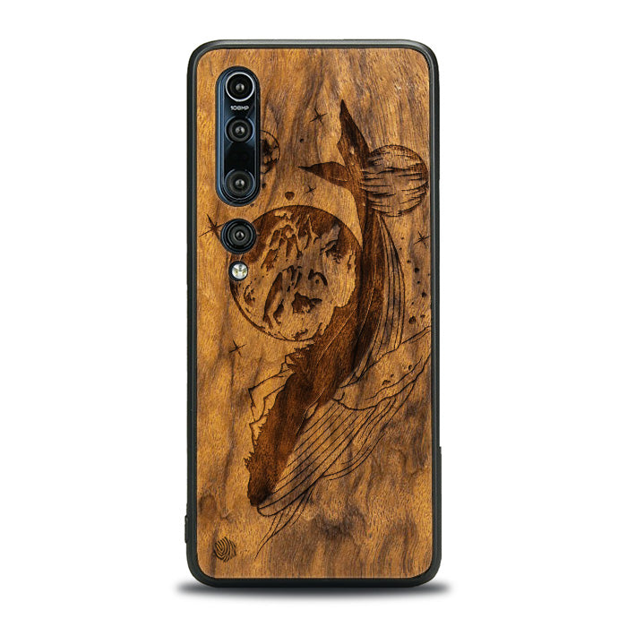 Xiaomi Mi 10 Wooden Phone Case - Cosmic Whale
