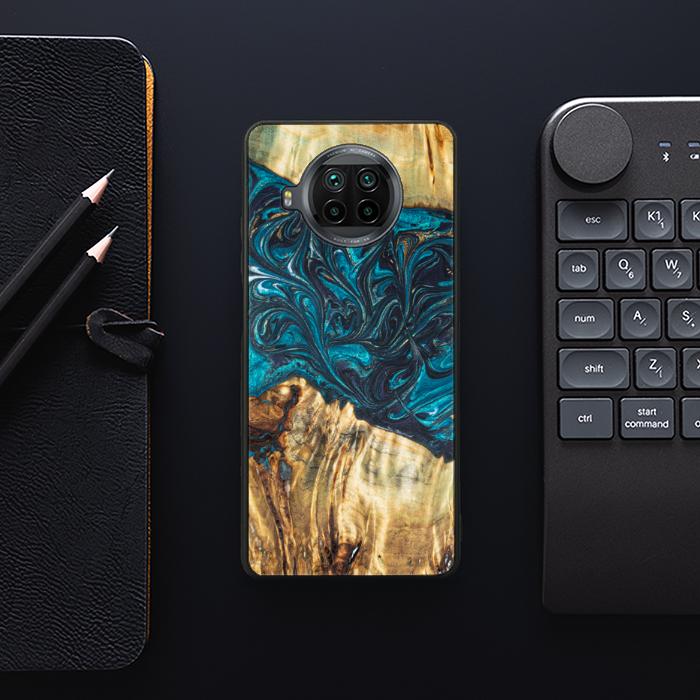 Xiaomi Mi 10T lite Handyhülle aus Harz und Holz - Synergy#E12