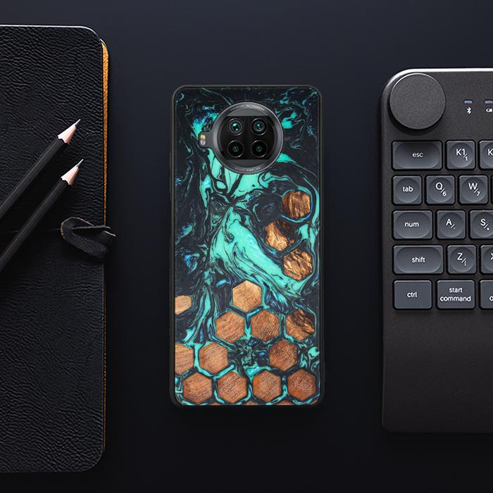 Xiaomi Mi 10T lite Handyhülle aus Harz und Holz - Synergy#F23