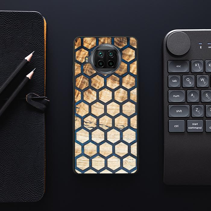 Xiaomi Mi 10T lite Handyhülle aus Harz und Holz - Synergy#F36