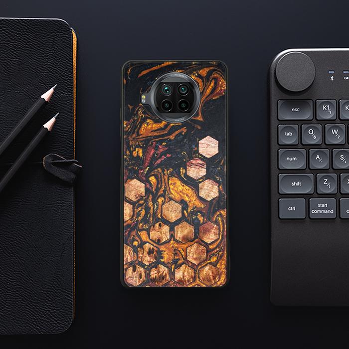 Xiaomi Mi 10T lite Handyhülle aus Harz und Holz - Synergy#F38