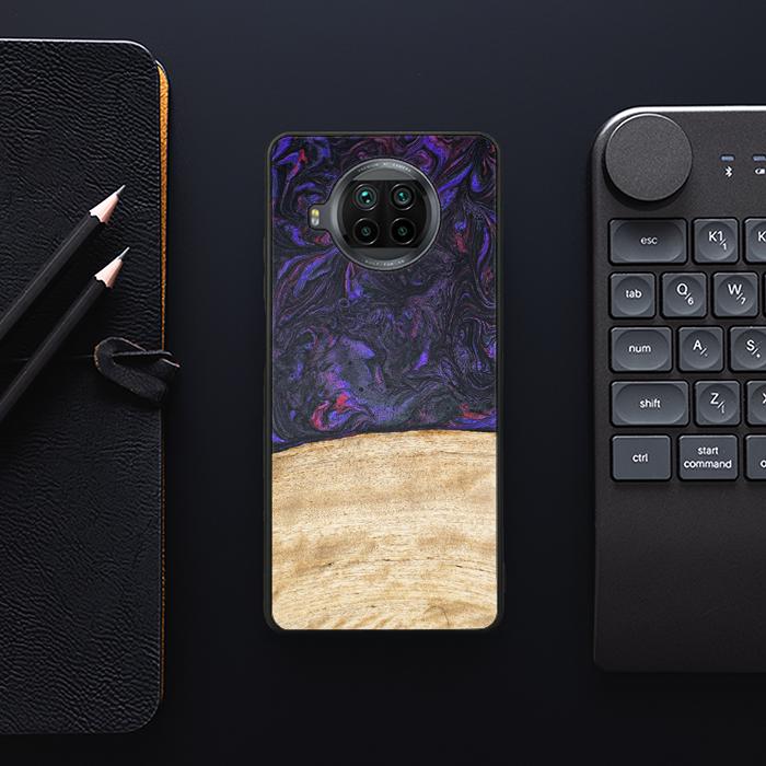 Xiaomi Mi 10T lite Handyhülle aus Harz und Holz - Synergy#F7