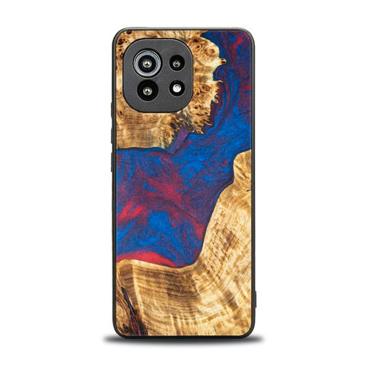 Xiaomi Mi 11 lite / 5G / 5G NE Handyhülle aus Harz und Holz - Synergy#E10