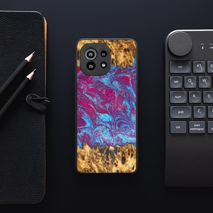 Xiaomi Mi 11 Etui na telefon z żywicy i drewna lite / 5G / 5G NE - Synergy#E15