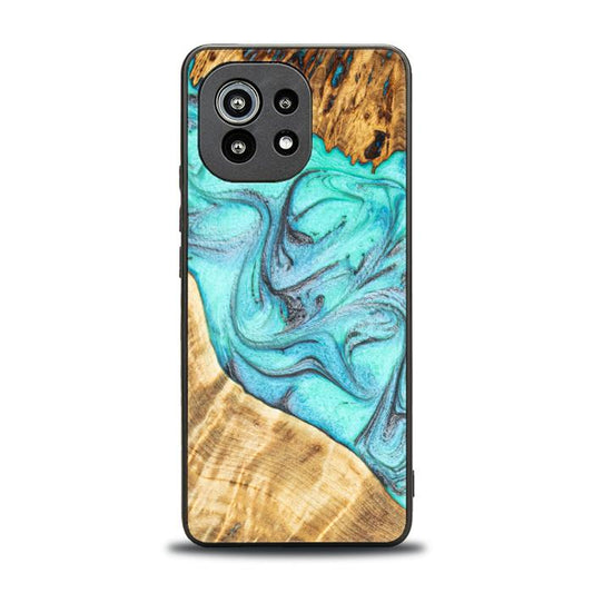 Xiaomi Mi 11 lite / 5G / 5G NE Handyhülle aus Harz und Holz - Synergy#E16