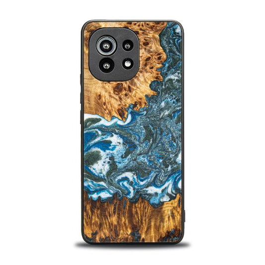 Xiaomi Mi 11 lite / 5G / 5G NE Handyhülle aus Harz und Holz - Synergy#E17