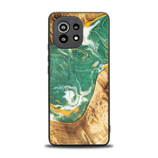 Xiaomi Mi 11 lite / 5G / 5G NE Handyhülle aus Harz und Holz - Synergy#E20