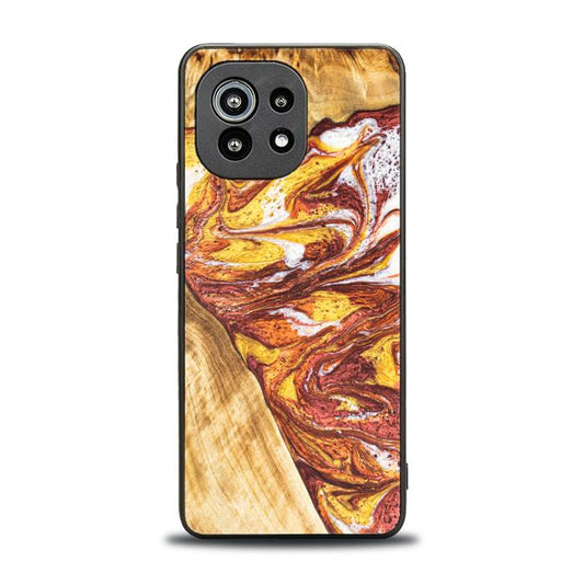 Xiaomi Mi 11 lite / 5G / 5G NE Handyhülle aus Harz und Holz - Synergy#E4