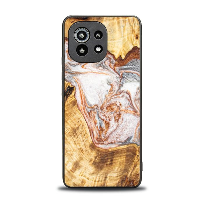 Xiaomi Mi 11 lite / 5G / 5G NE Handyhülle aus Harz und Holz - Synergy#E5