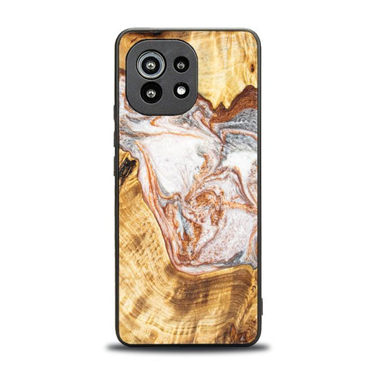Xiaomi Mi 11 lite / 5G / 5G NE Handyhülle aus Harz und Holz - Synergy#E5