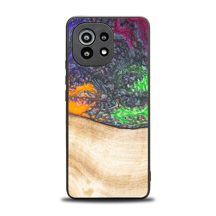 Xiaomi Mi 11 lite / 5G / 5G NE Handyhülle aus Harz und Holz - Synergy#F1