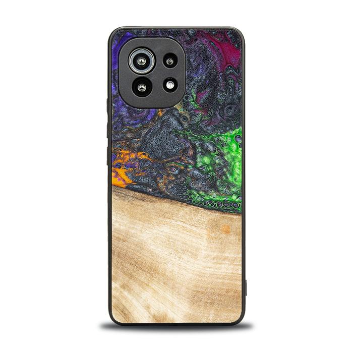 Xiaomi Mi 11 lite / 5G / 5G NE Handyhülle aus Harz und Holz - Synergy#F10