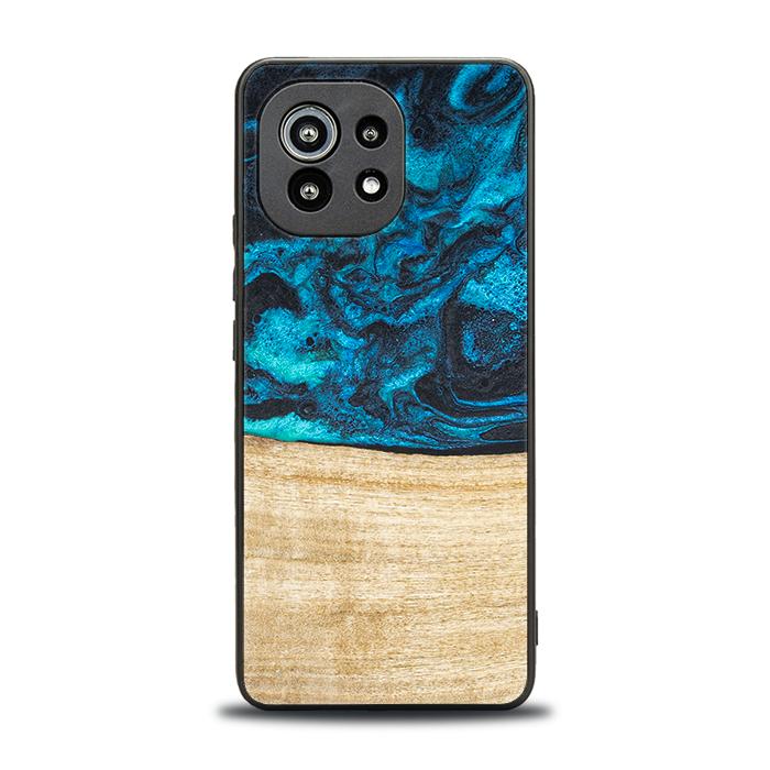 Xiaomi Mi 11 lite / 5G / 5G NE Handyhülle aus Harz und Holz - Synergy#F11