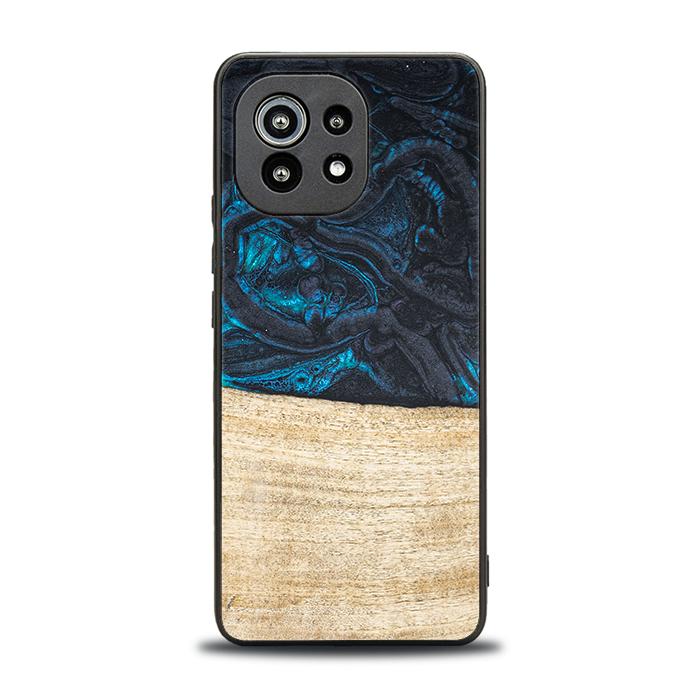 Xiaomi Mi 11 lite / 5G / 5G NE Handyhülle aus Harz und Holz - Synergy#F13