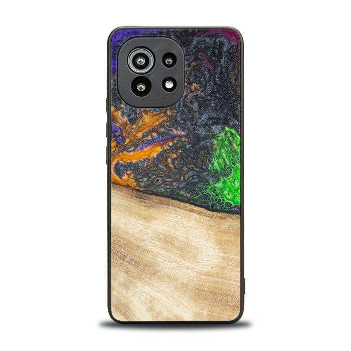 Xiaomi Mi 11 lite / 5G / 5G NE Handyhülle aus Harz und Holz - Synergy#F15
