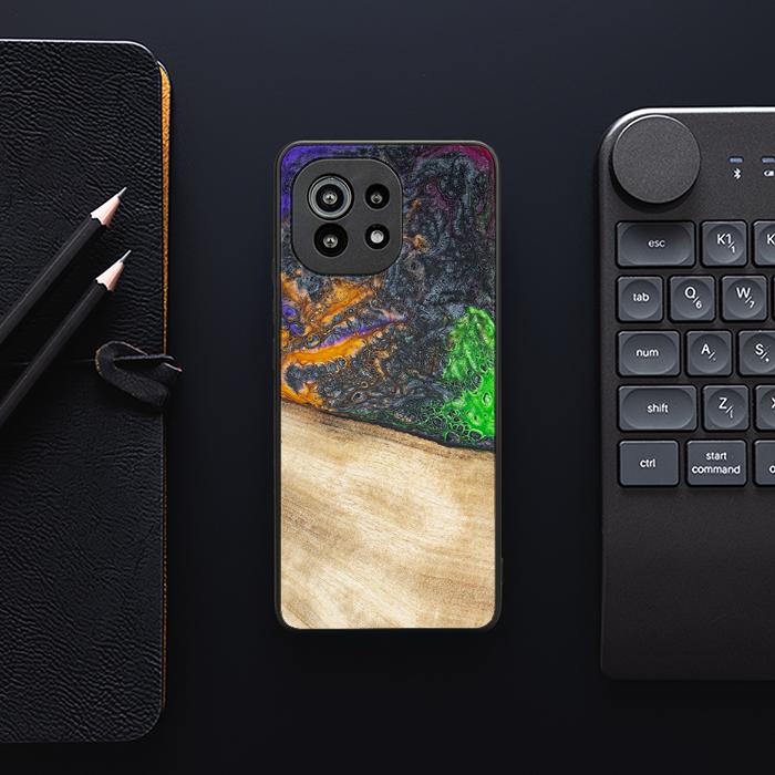 Xiaomi Mi 11 lite / 5G / 5G NE Handyhülle aus Harz und Holz - Synergy#F15